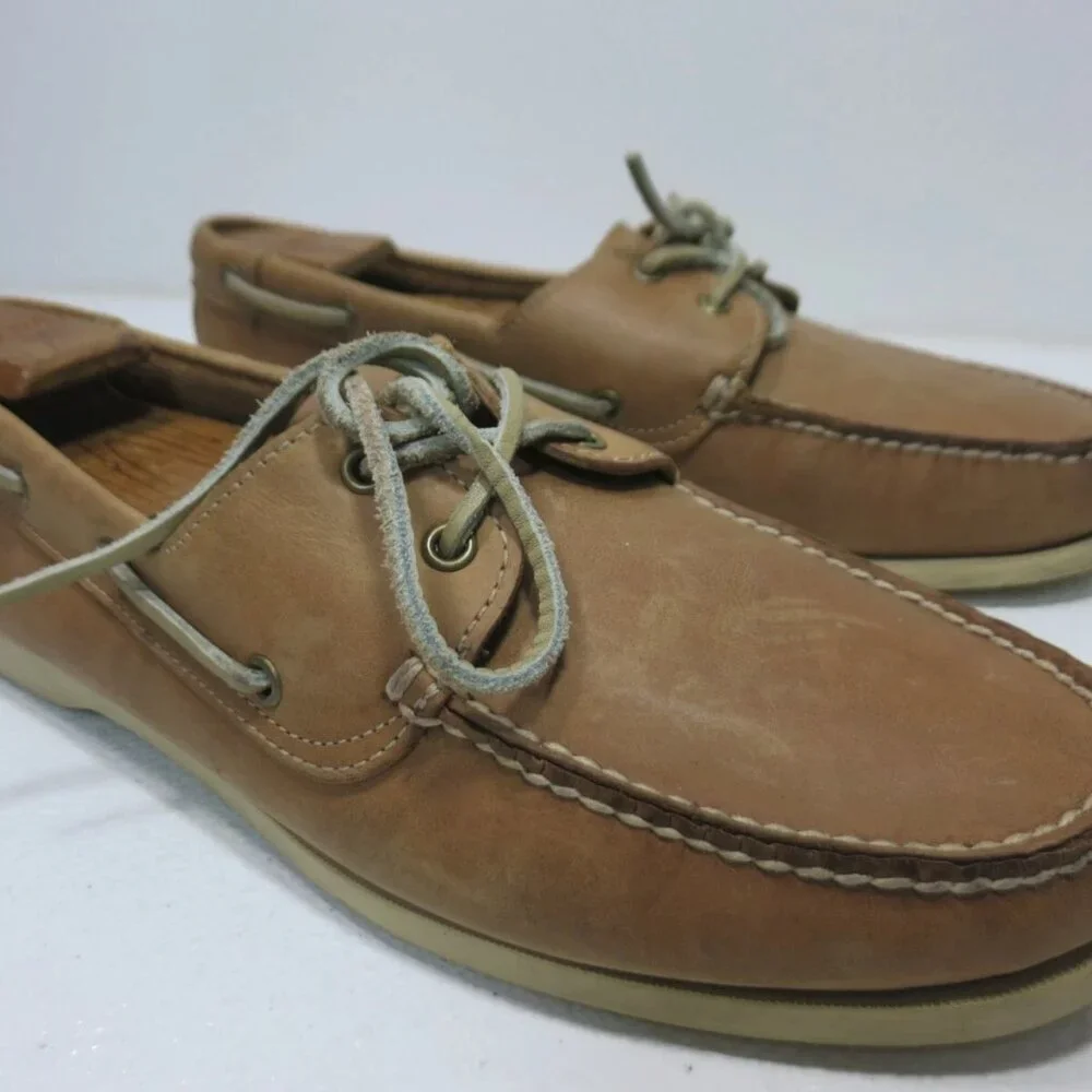 Timberland Nubuck Leather Deck Boat Shoes Men's Footwear Zapatos Kutsu 13 M